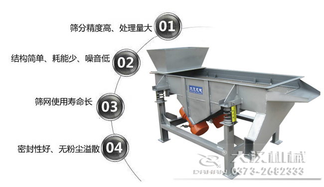 DZSF-520-2P直線振動篩特點(diǎn)